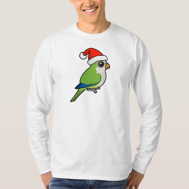 Weihnachtsmond Parakeet T-Shirt (Vorderseite)