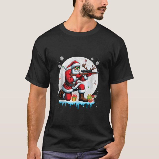 Weihnachtsmondkostüm Hunter Matchi T-Shirt (Vorderseite)