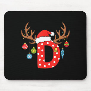 Weihnachtsmonogramm Alphabet Anfangsbuchstabe Buch Mousepad