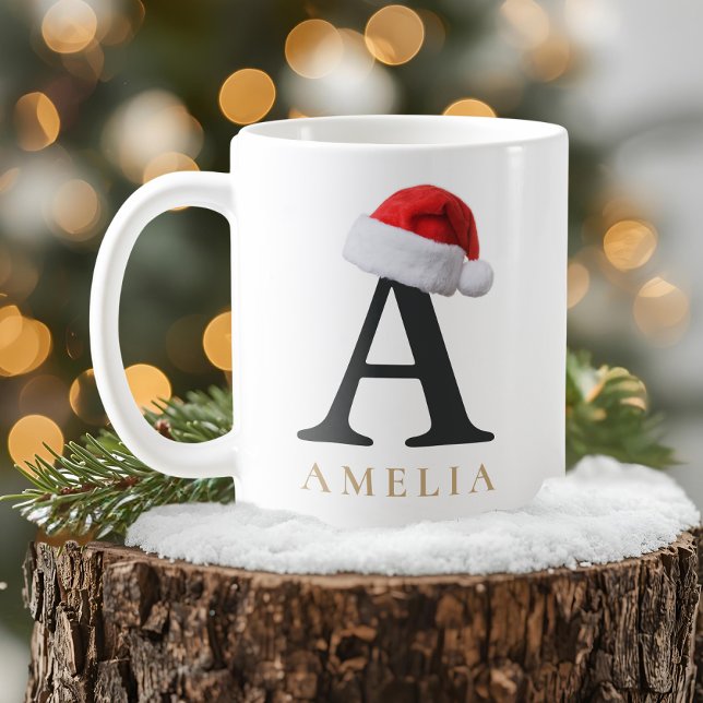 Weihnachtsmonogramm-Tasse Kaffeetasse (Von Creator hochgeladen)