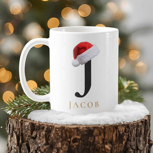 Weihnachtsmonogramm-Tasse Kaffeetasse (Von Creator hochgeladen)