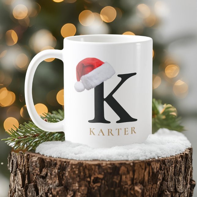 Weihnachtsmonogramm-Tasse Kaffeetasse (Von Creator hochgeladen)