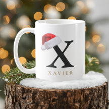 Weihnachtsmonogramm-Tasse