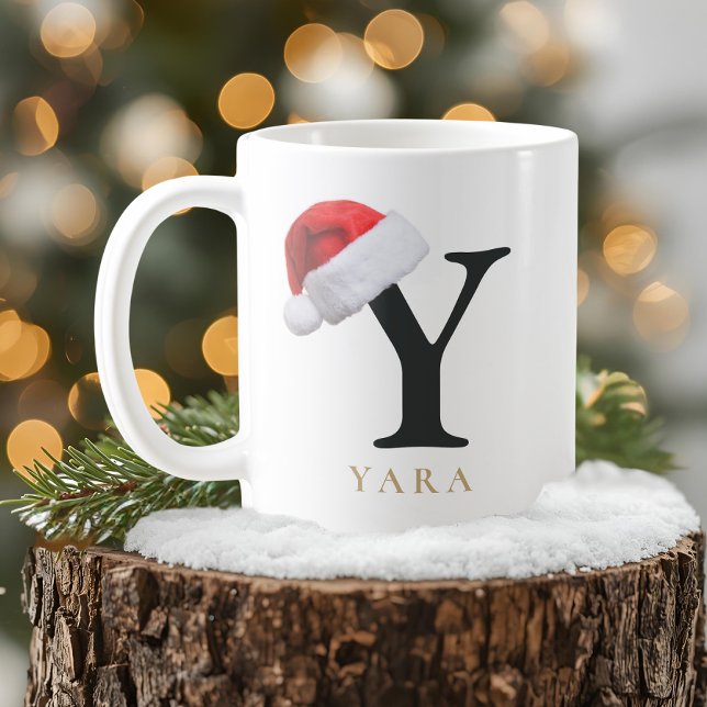 Weihnachtsmonogramm-Tasse Kaffeetasse (Von Creator hochgeladen)