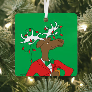 Weihnachtsmoos-Schmuck Ornament Aus Metall