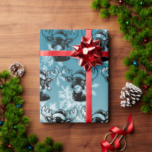 Weihnachtsmoose Geschenkpapier