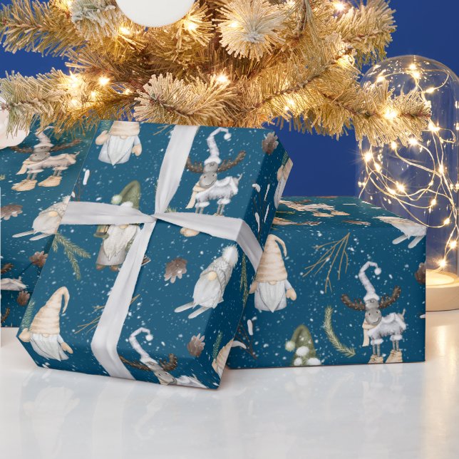 Weihnachtsmoose und Gnomes Geschenkpapier (Feiertage)
