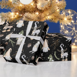 Weihnachtsmoose und Gnomes Geschenkpapier