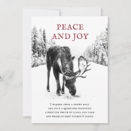 Weihnachtsmoose Winter Snow Peace Gedicht Holiday  Feiertagskarte