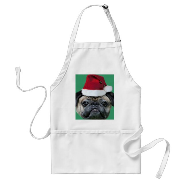WeihnachtsMops-Schürze Schürze (Vorne)