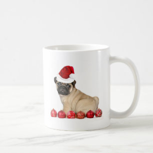 WeihnachtsMopshund Kaffeetasse