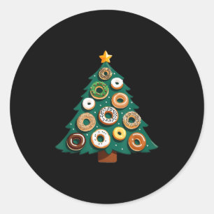 Weihnachtsmorgen Frühstücksgebäck und Bäckerei Sho Runder Aufkleber