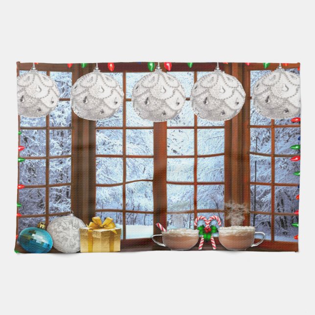 Weihnachtsmorgen Küchentücher (Horizontal)