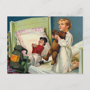 "Weihnachtsmorgen" Vintage Feiertagspostkarte