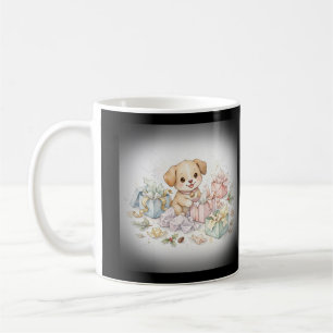 Weihnachtsmorgen-Welpe Kaffeetasse