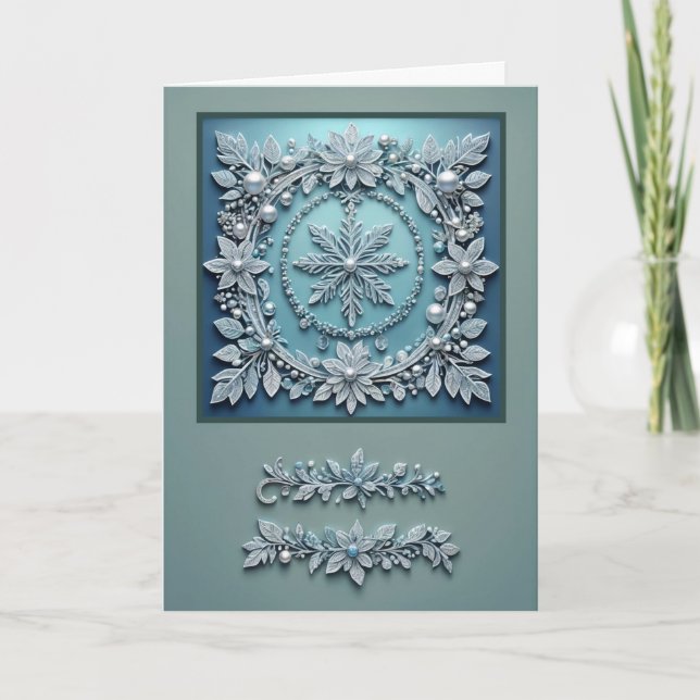 Weihnachtsmotif 12x18 Grußkarte Karte (Vorderseite)