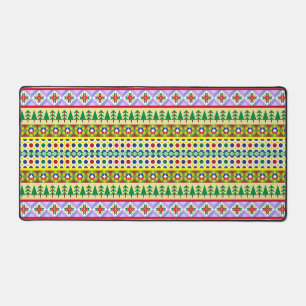 Weihnachtsmotif Muster Schreibtischunterlage