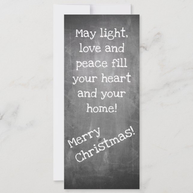 Weihnachtsmotiv im Chalkboard-Stil - XMAS (Vorderseite)