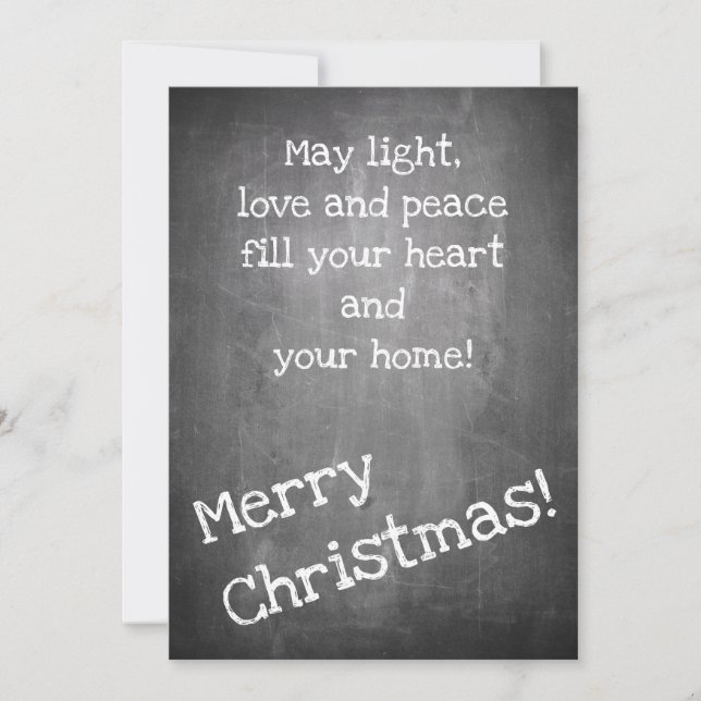 Weihnachtsmotiv im Chalkboard-Stil - XMAS (Vorderseite)