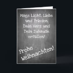 Weihnachtsmotiv im Chalkboard-Stil - XMAS-Karte Karte<br><div class="desc">Weihnachtsmotiv im Chalkboard-Stil mit den Worten Frohe Weihnacht in Deutsch,  Spanisch,  Französisch,  Englisch</div>