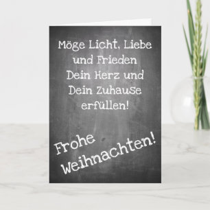 Weihnachtsmotiv im Tafelstil - XMAS Karte