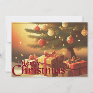 Weihnachtsmotiv mit Geschenken unter dem Weihnacht