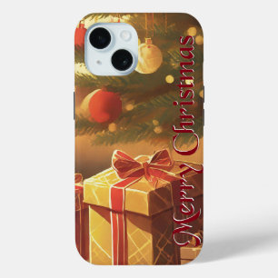 Weihnachtsmotiv mit Geschenken unter dem Weihnacht Case-Mate iPhone Hülle
