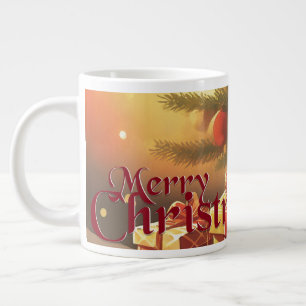 Weihnachtsmotiv mit Geschenken unter dem Weihnacht Jumbo-Tasse
