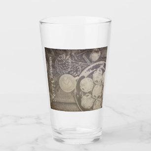 Weihnachtsmotiv mit Keksen und Kaffee Glas