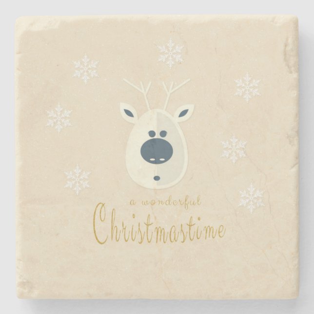 Weihnachtsmotiv No. 4 Steinuntersetzer (Vorderseite)