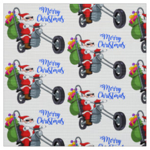 Weihnachtsmotorrad santa stoff