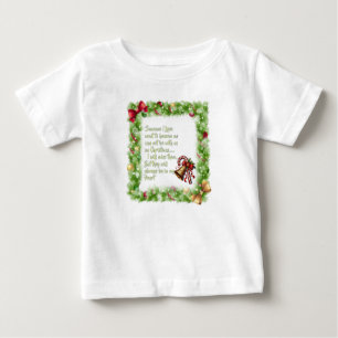 Weihnachtsmotto Baby T-shirt