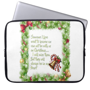 Weihnachtsmotto Laptopschutzhülle