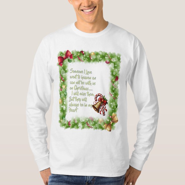 Weihnachtsmotto T-Shirt (Vorderseite)