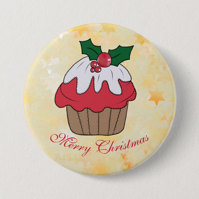 Weihnachtsmuffin Button (Vorderseite)