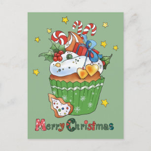 Weihnachtsmuffin postkarte