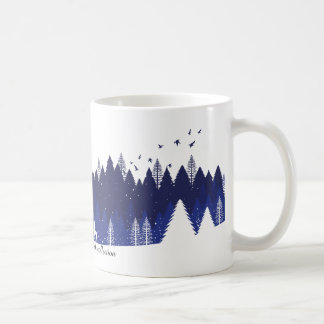 Weihnachtsmug in Blau Kaffeetasse