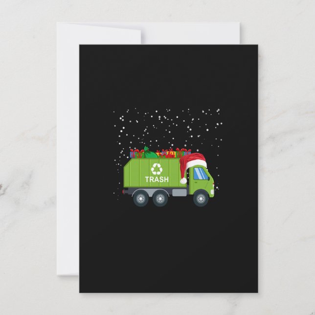 Weihnachtsmüll Shirt für Jungen Kindertoddle Einladung (Vorderseite)