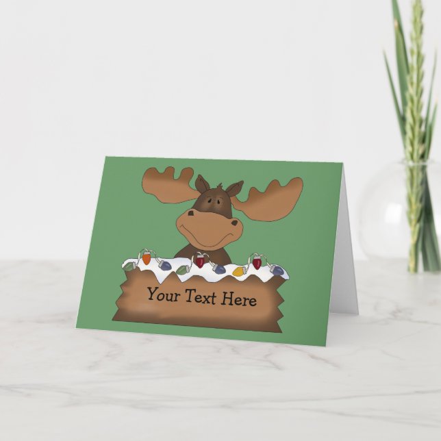 Weihnachtsmuschel (anpassbar) feiertagskarte (Vorderseite)