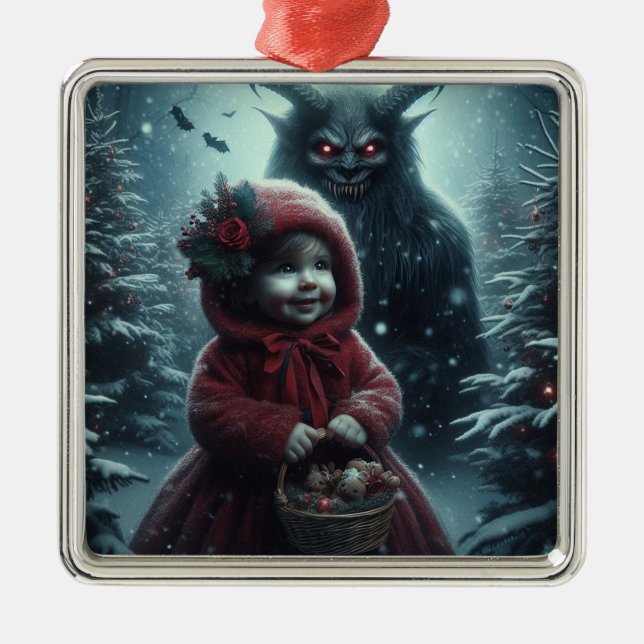 Weihnachtsmuschel Ornament Aus Metall (Vorne)