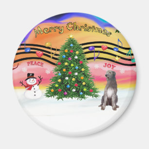 Weihnachtsmusik 2 - Irischer Wolfshund 1 Magnet