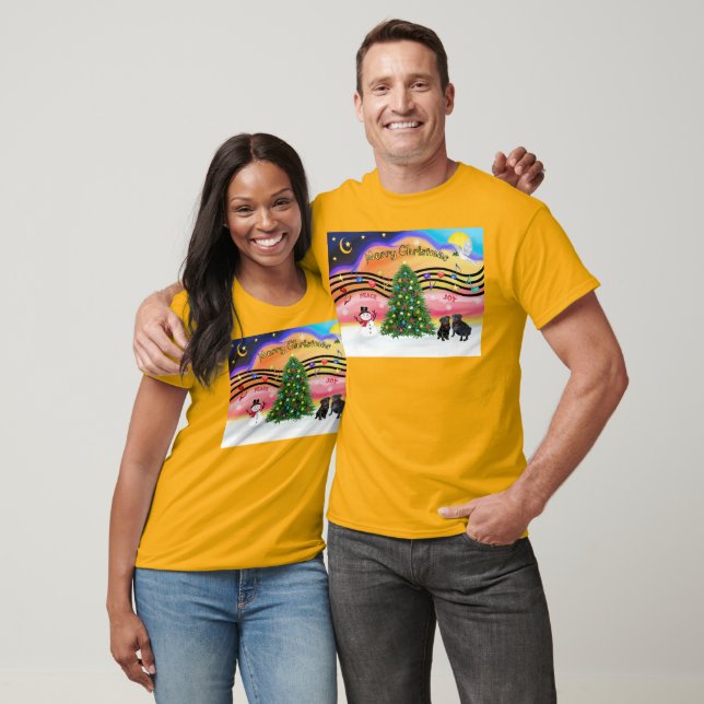 Weihnachtsmusik 2 - Mops () T-Shirt (Unisex)