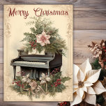 Weihnachtsmusik Grand Piano Grüne Feiertagskarte<br><div class="desc">Die "Vintage Christmas Music Grand Piano Greenery Holiday Card" ist eine zeitlose und elegante Art, den Feiertagsszauber zu vermitteln. Diese Karte zeichnet sich durch ein charmantes Design der altmodischen Weihnachtsdekoration aus, mit einem großen Klavier umgeben von festlichem Grün. Mit klassischer Anziehungskraft und musikalischem Thema erinnert diese Karte an den Zauber...</div>