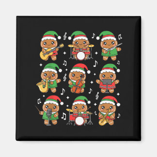 Weihnachtsmusik-Lehrer Lebkuchen Spielend Magnet