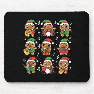 Weihnachtsmusik-Lehrer Lebkuchen Spielend Mousepad