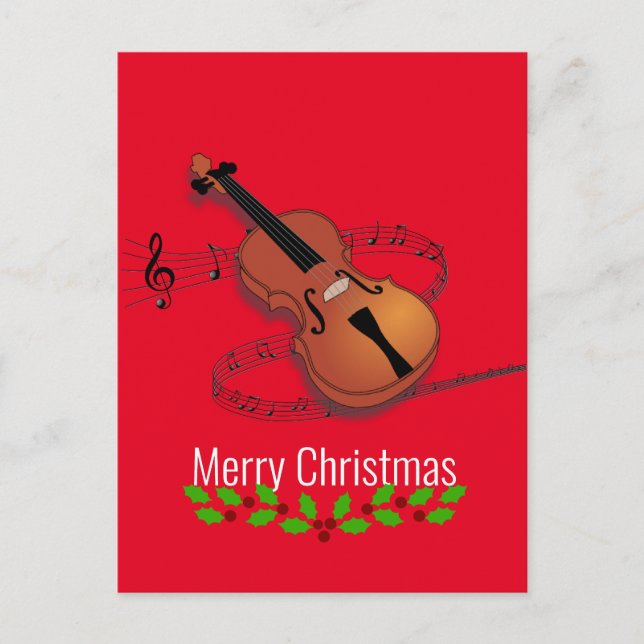 Weihnachtsmusik Postkarte (Vorderseite)