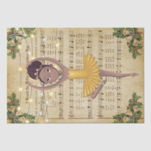 Weihnachtsmusik und Ballerina Seidenpapier