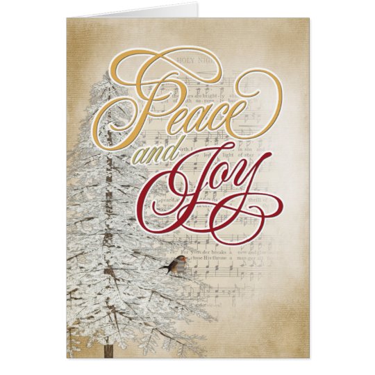 Weihnachtsmusik und -baum karte