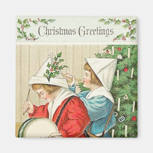 Weihnachtsmusik Vintag Magnet