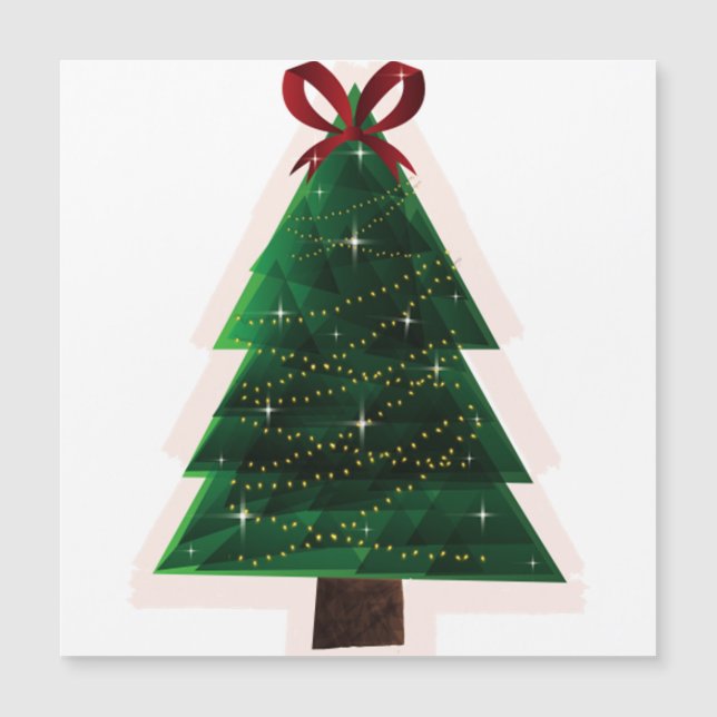 Weihnachtsmusik Vinyl Weihnachtsbaumschmuck 7 Magnetkarte (Vorderseite)